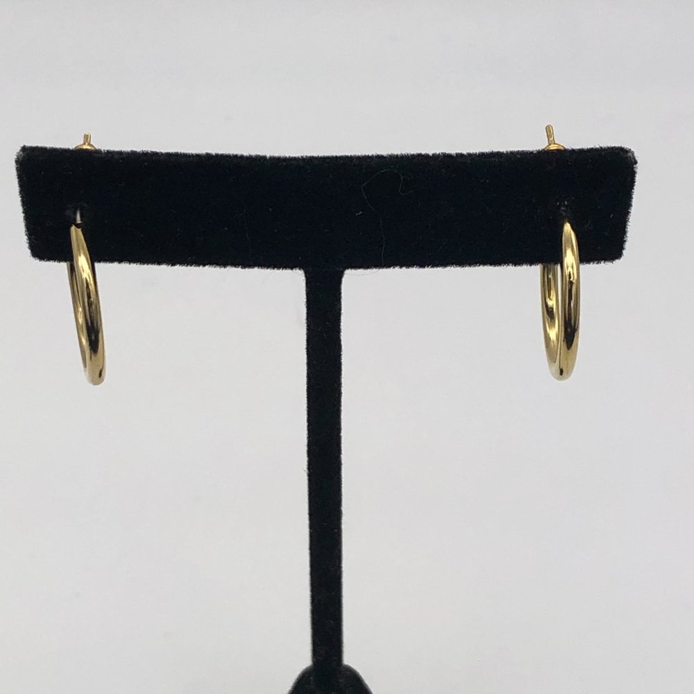 Navy Blue & Gold Tone  Statement Necklace Earrings - Picture 3 of 6